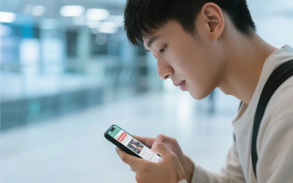 用户通过手机查询开奖结果